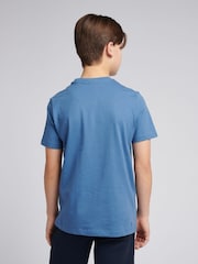 U.S. Polo Assn. Navy Blue Boys Graphic Print 100% Cotton T-Shirt - Image 4 of 7