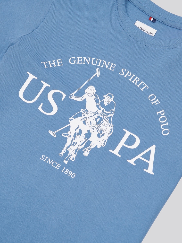 U.S. Polo Assn. Navy Blue Graphic Print T-Shirt - Image 7 of 7 U.S. Polo Assn. Navy Blue Graphic Print T-Shirt - Image 7 of 7