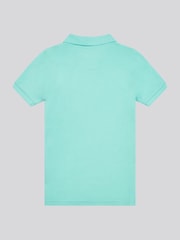 U.S. Polo Assn. Blue Boys Double Horsemen 100% Cotton Polo Shirt - Image 6 of 8