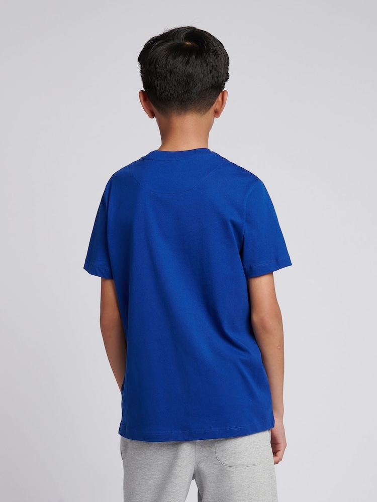 U.S. Polo Assn. Lightc Blue Boys Graphic Print 100% Cotton T-Shirt - Image 4 of 7