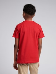 U.S. Polo Assn. Red Boys 100% Cotton Circle Print T-Shirt - Image 4 of 7