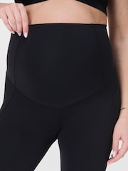 Sweaty Betty Black 7/8 Length All Day 7/8 Maternity Leggings - Image 4 of 8