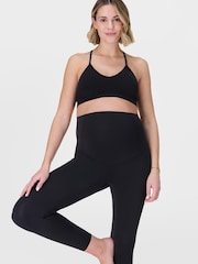 Sweaty Betty Black 7/8 Length All Day 7/8 Maternity Leggings - Image 6 of 8