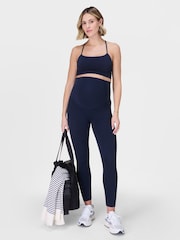 Sweaty Betty Blue 7/8 Length All Day 7/8 Maternity Leggings - Image 3 of 7