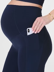 Sweaty Betty Blue 7/8 Length All Day 7/8 Maternity Leggings - Image 5 of 7