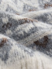 Ecru Fairisle Cable Knit - Suéter de Natal - Imagem 7 de 8