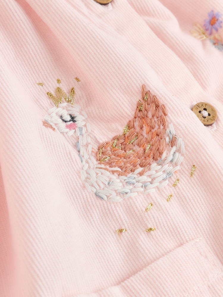 Buy Pink Fairy Mouse Baby Woven Collar Dress with Tights (0mths