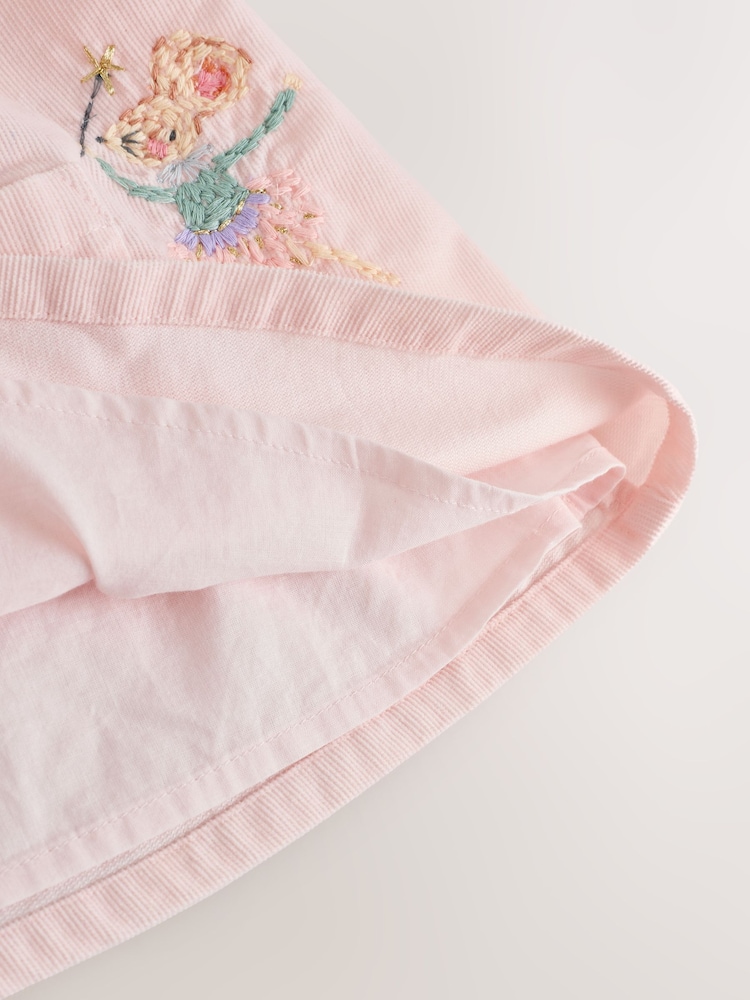 Pink Fairy Mouse Baby Woven Collar Dress with Tights (0mths-2yrs) - Image 9 of 9