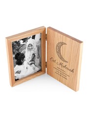 Personalised Eid Mubarak Oak Book Photo Frame by Treat Republic - Image 3 of 4
