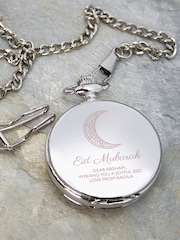 Personalised Eid Mubarak Dual Pocket Watch by Treat Republic - Image 1 of 4