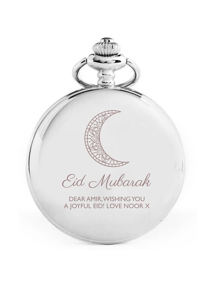 Personalised Eid Mubarak Dual Pocket Watch by Treat Republic - Image 4 of 4