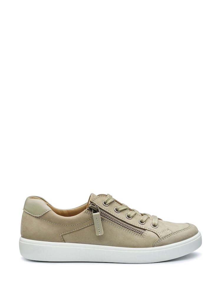 Hotter Natural Regular Fit Chase II Lace-Up/Zip Trainer - Image 1 of 4 Hotter Natural Regular Fit Chase II Lace-Up/Zip Trainer - Image 1 of 4