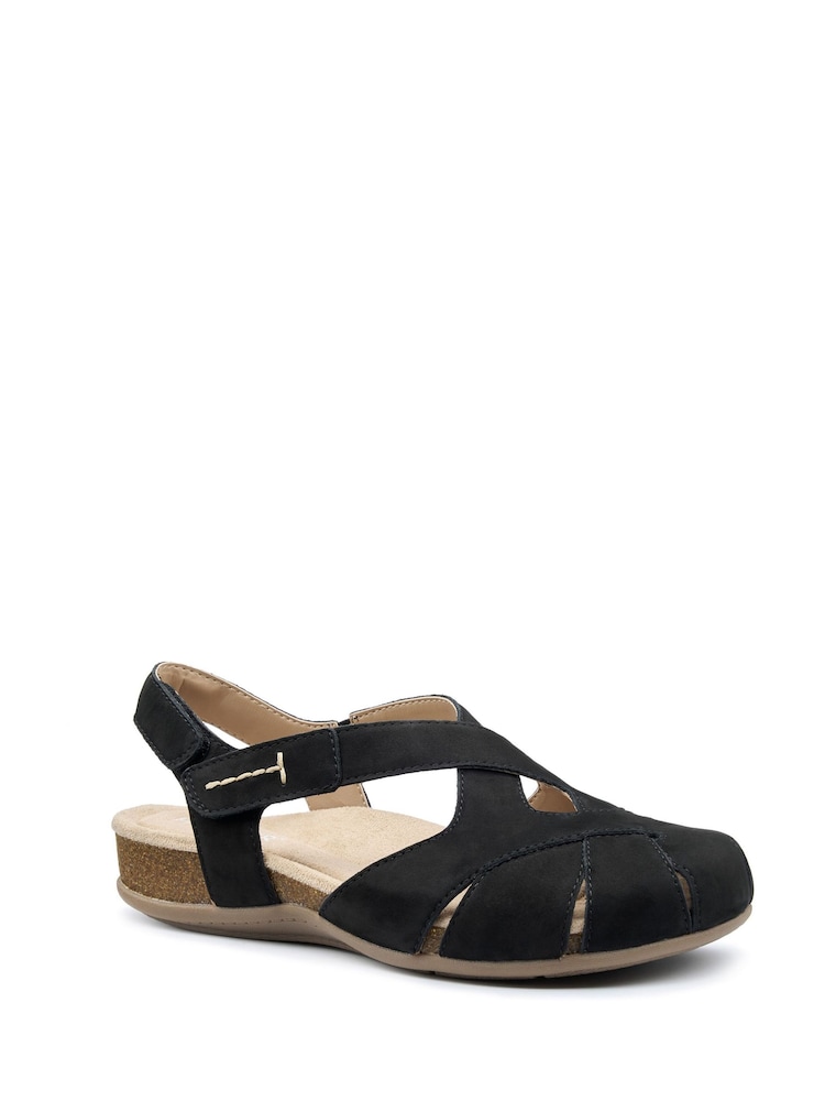 Hotter Black Regular Fit Catskill II Touch-Fastening Sandals - Image 2 of 4