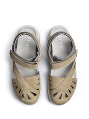 Hotter Green Wide Fit Quest Touch-Fastening Sandals - Image 4 of 4