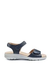 Hotter Blue Wide Fit Leah II Touch-Fastening Sandals - Image 1 of 4
