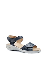 Hotter Blue Wide Fit Leah II Touch-Fastening Sandals - Image 3 of 4