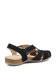 Hotter Black Wide Fit Catskill II Touch-Fastening Sandals - Image 3 of 4