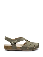 Hotter Green Wide Fit Catskill II Touch-Fastening Sandals - Image 1 of 4