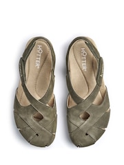 Hotter Green Wide Fit Catskill II Touch-Fastening Sandals - Image 4 of 4