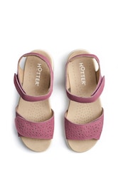 Hotter Pink Wide Fit Leah II Touch-Fastening Sandals - Image 4 of 4