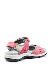 Hotter Pink Wide Fit Walk II Touch-Fastening Sandals - Image 3 of 4