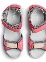Hotter Pink Wide Fit Walk II Touch-Fastening Sandals - Image 4 of 4