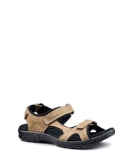 Hotter Natural Regular Fit Lorenzo Touch-Fastening Sandals - Image 2 of 4