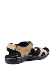 Hotter Natural Regular Fit Lorenzo Touch-Fastening Sandals - Image 3 of 4