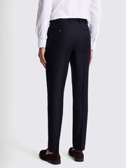 MOSS Blue Tailored Fit Navy Twill Trousers - Image 2 of 3