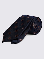 MOSS Blue Navy Rust Geo Tie - Image 1 of 2