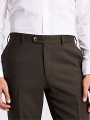 MOSS Brown Italian Tailored Fit Brown Trousers - Image 3 of 3