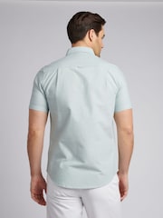 U.S. Polo Assn. Green Mens 100% Cotton Short Sleeve Oxford Shirt - Image 3 of 7