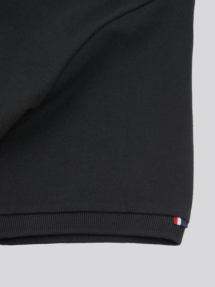 U.S. Polo Assn. Black Mens Large Player Pique 100% Cotton Polo Shirt - Image 4 of 4