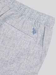 U.S. Polo Assn. Blue Mens Blend Drawstring Shorts - Image 5 of 5