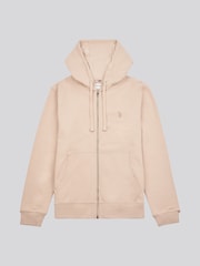 U.S. Polo Assn. Natural Mens Double Horsemen Loopback Zip Hoodie - Image 1 of 4