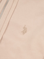 U.S. Polo Assn. Natural Mens Double Horsemen Loopback Zip Hoodie - Image 3 of 4