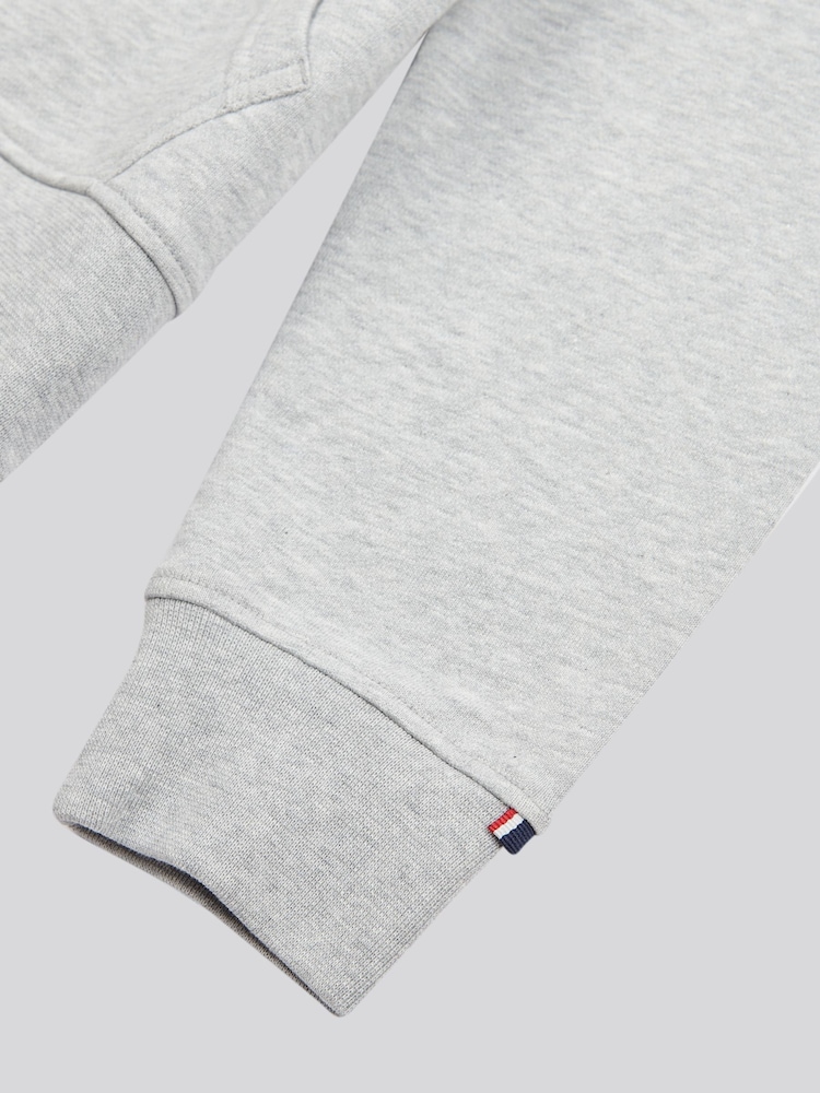 U.S. Polo Assn. Grey Mens Double Horsemen Loopback Hoodie - Image 4 of 4