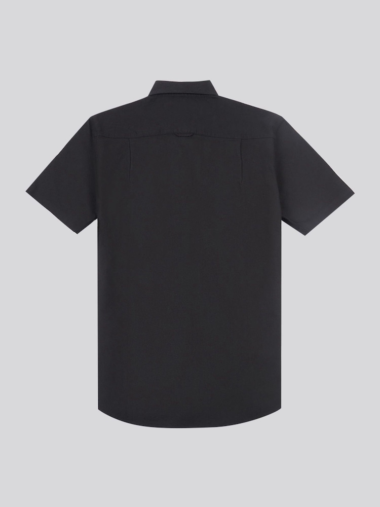U.S. Polo Assn. Black Mens 100% Cotton Short Sleeve Oxford Shirt - Image 6 of 7