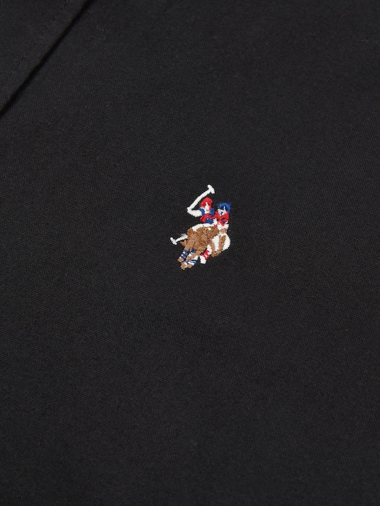 U.S. Polo Assn. Black Mens 100% Cotton Short Sleeve Oxford Shirt - Image 7 of 7