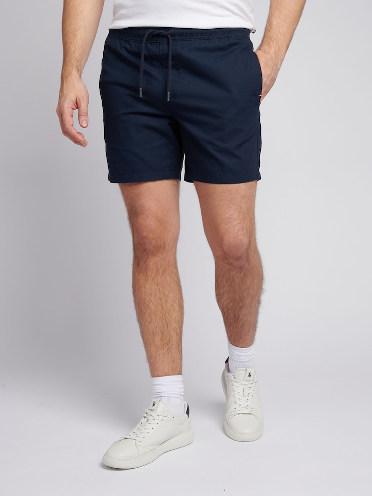 U.S. Polo Assn. Blue Mens Linen Blend Deck Shorts - Image 1 of 9