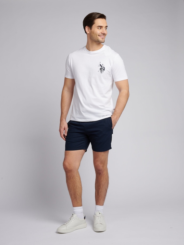 U.S. Polo Assn. Blue Mens Linen Blend Deck Shorts - Image 3 of 9