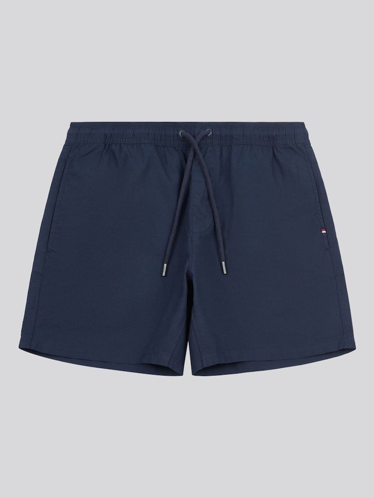 U.S. Polo Assn. Blue Mens Linen Blend Deck Shorts - Image 6 of 9