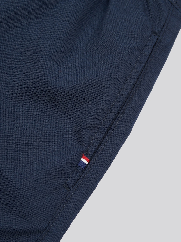 U.S. Polo Assn. Blue Mens Linen Blend Deck Shorts - Image 8 of 9