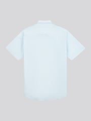 U.S. Polo Assn. Light Blue Mens Linen Blend Short Sleeve Shirt - Image 2 of 3