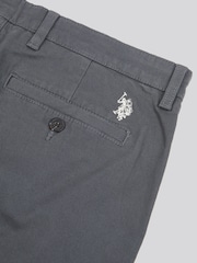 siva - U.S. Polo Assn. Moške klasične hlače Chinos - Slika 9 iz 9