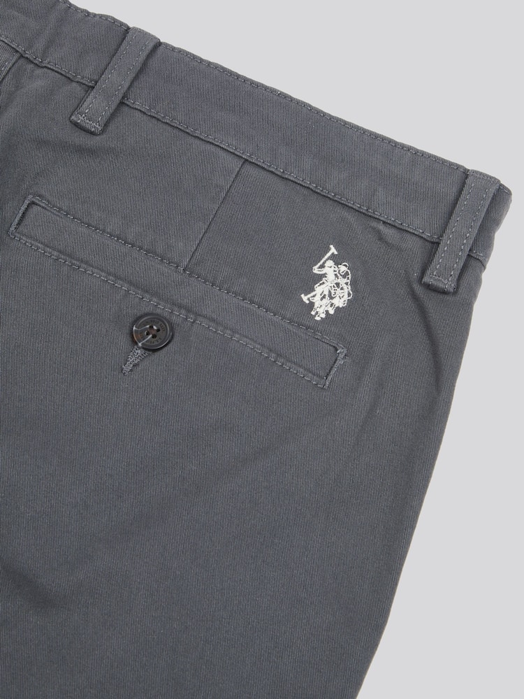 siva - U.S. Polo Assn. Moške klasične hlače Chinos - Slika 9 iz 9