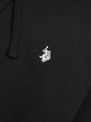 U.S. Polo Assn. Black Mens Double Horsemen Loopback Hoodie - Image 3 of 4