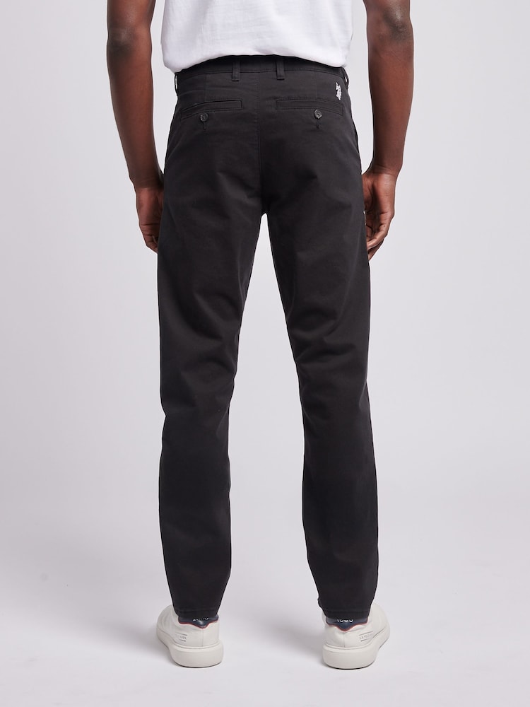 U.S. Polo Assn. Black Mens Classic Chinos Trousers - Image 2 of 9