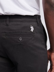 U.S. Polo Assn. Black Mens Classic Chinos Trousers - Image 5 of 9