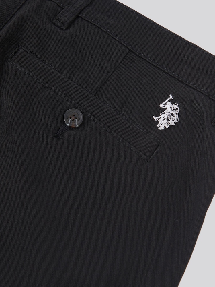 U.S. Polo Assn. Black Mens Classic Chinos Trousers - Image 8 of 9